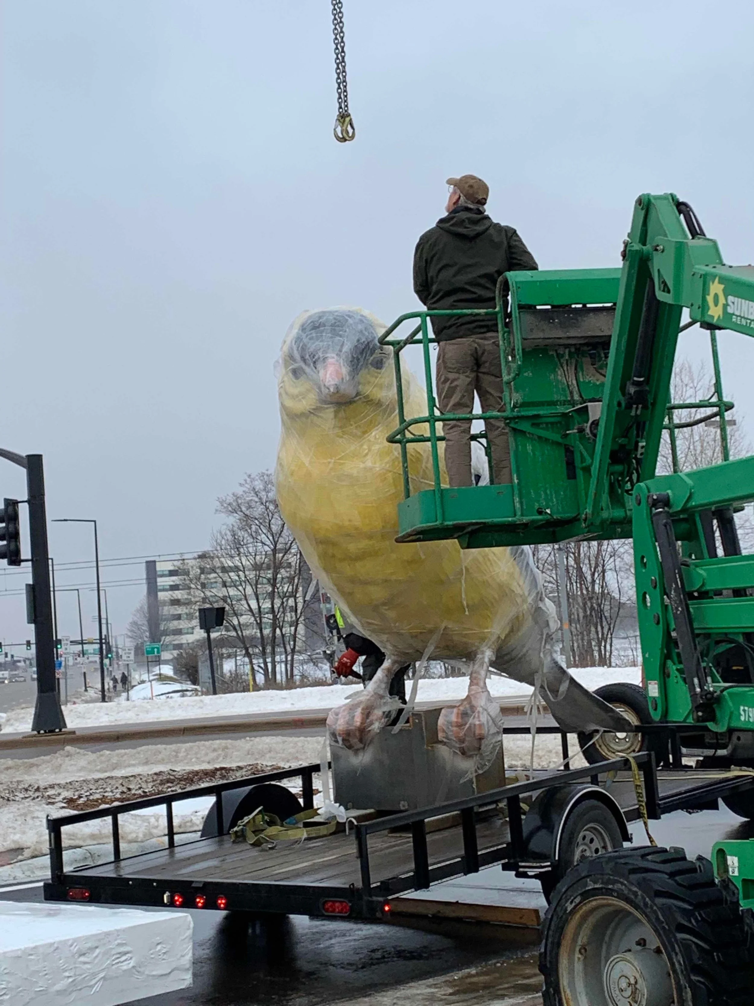 Donald Lipski, The Goldfinch — PUBLIC ART SERVICES